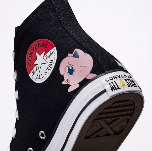 Converse x Pokémon Chuck Taylor All Star High Tops Youth Size 3 - Picture 5 of 11